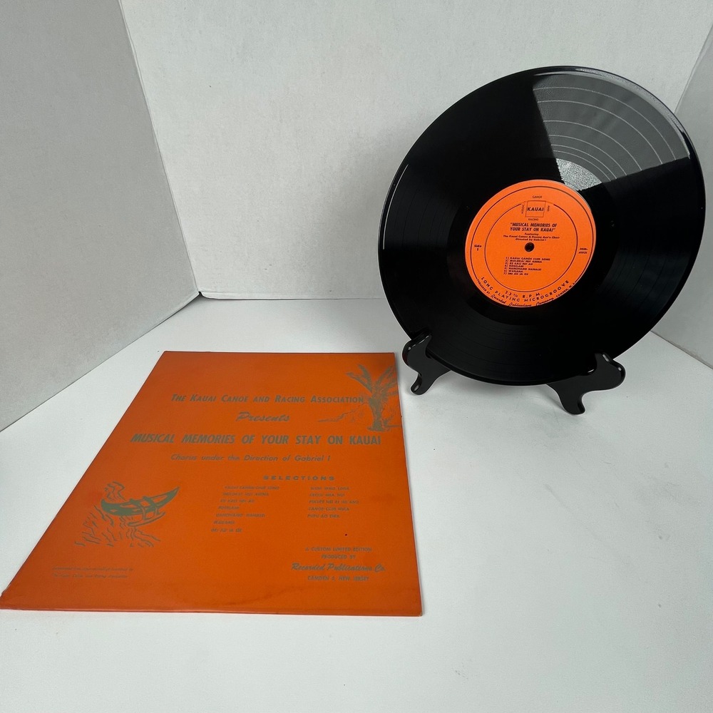 Musical Memories of Your‎ Stay on Kauai Vinyl LP Kauai Canoe Racing Association